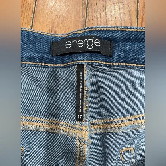 Energie Dark Blue Distressed Boyfriend Jeans - Picture 8 of 10